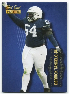 2022 Derrick Tangelo Wild Card Matte Blue Rookie SP - Image 1 of 2
