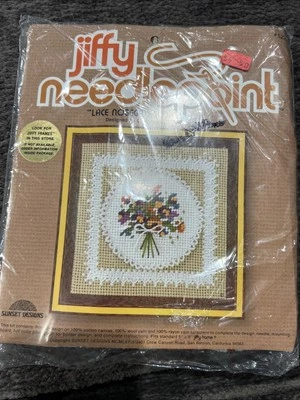 Kit de bordado bronceado nariz encaje punta aguja Jiffy diseño puesta de sol vintage 5239 Foto 1 de 4