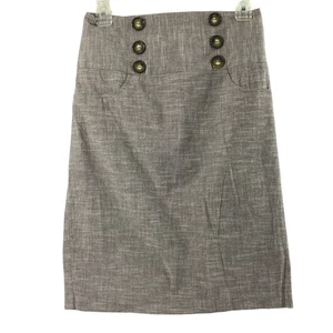 B. Usar Falda Lápiz Juniors Talla 7 Marrón Tweed Corpcore Carrera Trabajo Negocios - Imagen 1 de 12