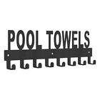 3X(Pool Towel Rack Outdoor Wall Mount Towel Holder Towel Hooks For Bathroom Towe