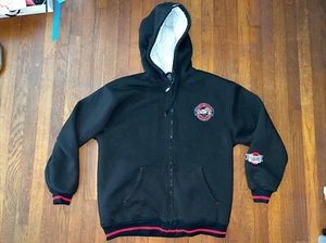 Orange Country Choppers XL Black Full Zip Hoodie Jacket Sweater Fleece Lined - Picture 1 of 11