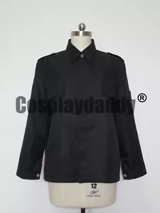 Stargate Atlantis Cosplay Costume John Sheppard Uniform Black Casual Shirt - Picture 1 of 5