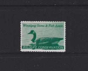 Canada 1967 City of Winnipeg Wildlife & Conservation Duck #MW1 MNH - Picture 1 of 1