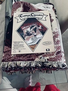 Chatham Cotton Jacquard Gone With The Wind Throw Blanket POSTER SCENE - Imagen 1 de 2