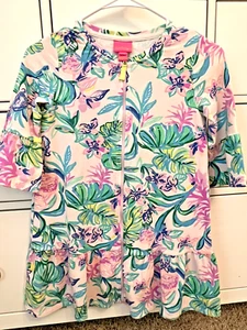 Girls Lilly Pulitzer UPF 50 Sutton Cover Up 3/4 Sleeves Swimwear Size: L (8-10) - Picture 1 of 4