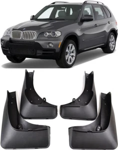 Genuine Front & Rear Splash Guards Mud Flaps FOR 2007-2013 BMW X5 E70 With Pedal - Picture 1 of 12