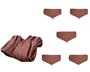 Vintage Rare Set 7 JC Penney Curtains & Valances Drapes Purple Mauve Designer - Picture 1 of 12