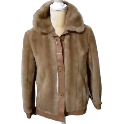 Chaqueta bomber vintage Tissavel Tocci piel sintética talla M Francia suave  Foto 1 de 4