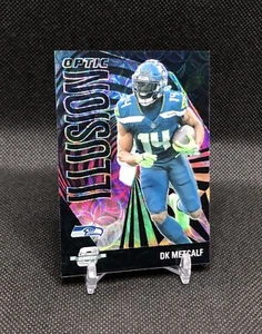 2023 Contenders Optic DK Metcalf /25 “OPTIC ILLUSION” BLACK SCOPE SSP No. OI-10 - Picture 1 of 23
