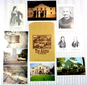 Lotto foto e cartoline The Alamo ~ 4 sacchetti regalo souvenir Wyandott Sandusky Ohio ottime condizioni - Foto 1 di 3