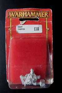 Fuera de existencia Ciudadela / Warhammer / Merodeador Metal MM11/5 Imperial Dwarf Commander Nuevo en caja - Imagen 1 de 2