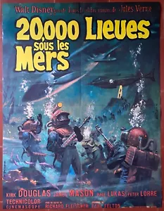 Plakat 20000 Ligen Unter die Meere Meilen unter dem Meer Jules Verne 60x80cm '60 - Bild 1 von 1
