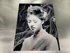 Impression d'art fille geisha 8,5 pouces x 11 pouces peinture mate portrait de femme abstrait original