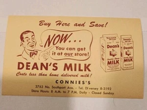 1 One Cent Postkarte Dean's Milk erhältlich bei Connie's neuer alter Einsteckkarte - Bild 1 von 9
