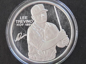 Lee Trevino Silver Art Round Golf PGA Tour Partner's Club H.O.F. D6427 - Picture 1 of 2
