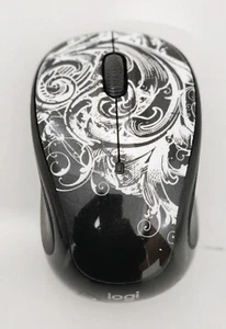Logitech M325c Wireless Mouse – Black Flower (910–006080) ''Missing Receiver'' - Picture 1 of 4