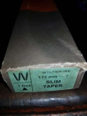 12x /doz WILTSHIRE Hand File files 175mm 7" Triangle Slim Taper Smooth Australia - image 1 of 2