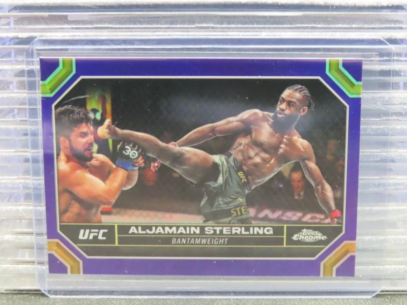 2024 Topps Chrome UFC Aljamain Sterling Purple Refractors #12