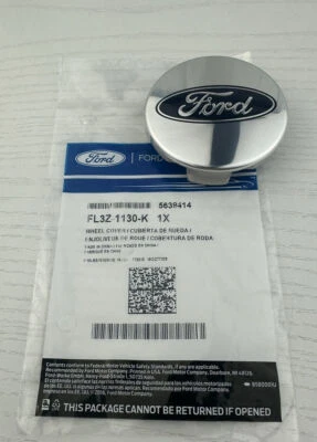 Ford Ranger F-150 2015-2023 cromo centro azul Ford ovalado cubierta de rueda tapacubos OEM Foto 1 de 4