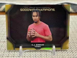 2024 Upper Deck Goodwin Champions #P94 CJ Stroud (negro y dorado) #17/50 Texans - Imagen 1 de 2