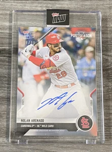 Nolan Arenado Signed 2021 Topps Now MLB Postseason Auto #'d 18/99 - CARDINALS - Picture 1 of 1