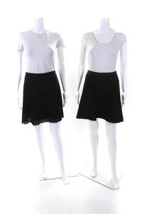 J Crew Womens A-Line Skirts Black Size 0 Lot 2 - Picture 1 of 12