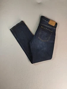 Old Navy Mens Jeans 30X30 Blue Slim Straight Distressed Dark Wash Inseam 28" - Picture 1 of 13