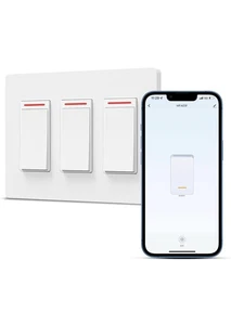 3 Gang WiFi Smart Wall Light Switch with Alexa Google APP Remote No Hub Required - Picture 1 of 8