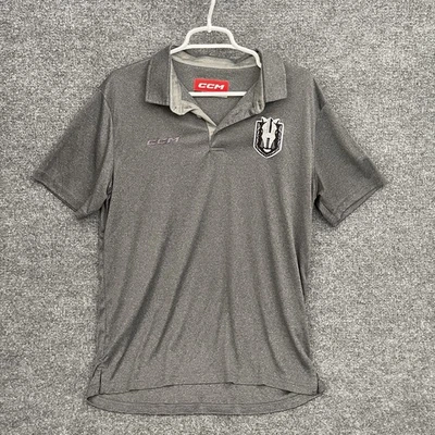 Мужская хоккейная рубашка-поло CCM Silver Knights размер L серая - Изображение 1 из 4