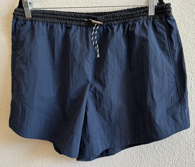 Мужские нейлоновые шорты Lululemon размер 12 синие черные 4,5 дюйма 35801 б/у в отличном состоянии - Изображение 1 из 4