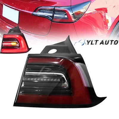 3Pin LED Outer Tail Lights Passenger Right Side For 2017-2023 2020 Tesla Model 3 - Image 1 of 4