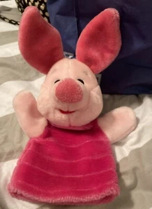 Disney Mattel ARCO TOYS Winnie The Pooh Piglet Plush Hand Puppet Embroidered - Picture 1 of 7