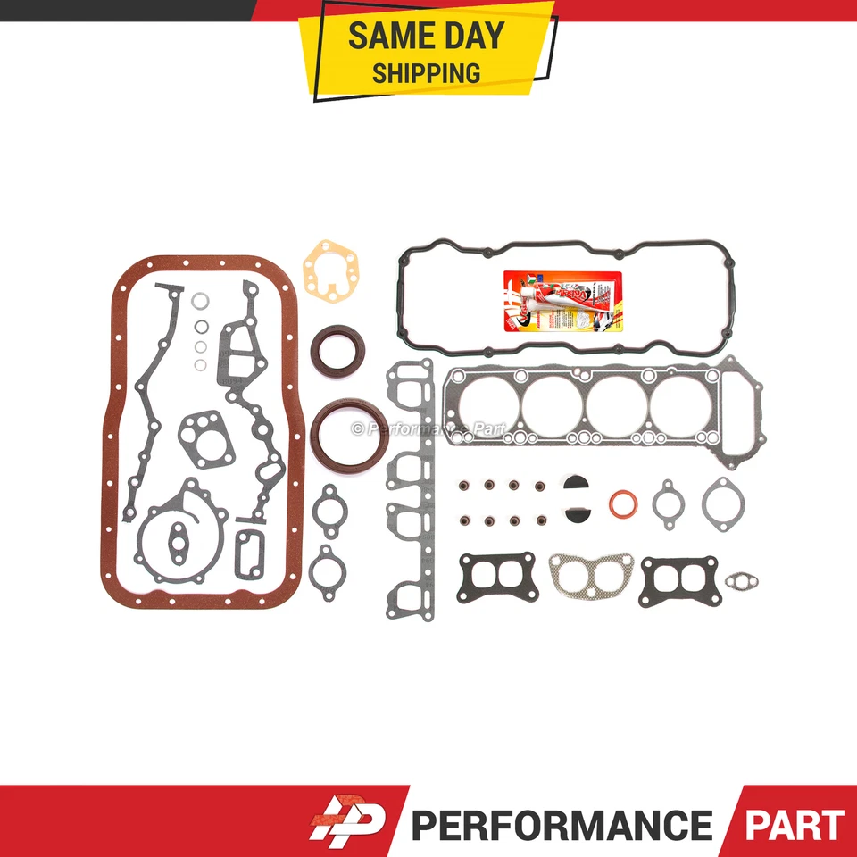 Juego completo de juntas para 83-88 Nissan Pickup 720 D21 Van Pathfinder 2.4 Z24 8V Foto 1 de 4