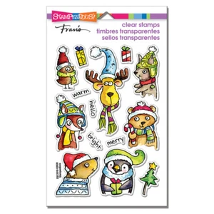Stampendous WINTER PALS Perfectly Clear Stamps Words & Phrases Christmas - Picture 1 of 5