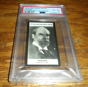 🏆1922 Felix Potin 3° SERIE Collezione HUGHES Poitician Card Celebrità PSA 4 - Foto 1 di 2