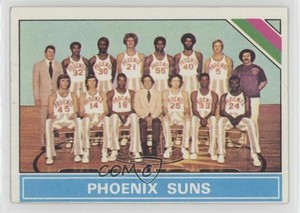 1975-76 Topps Checklist Phoenix Suns Team #217