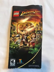 Lego indiana Jones Original Adventures PSP MANUAL ONLY Authentic Insert - Picture 1 of 3