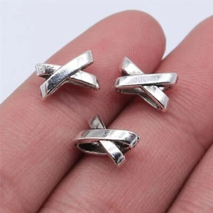Braid Beard Dreadlock Beads Big Hole Hair Ring Silver Color Jewelry Bead 10pcs - Picture 1 of 12