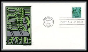 US FDC # 3471A 57c Eagle HF   2001, 9p3398 - Picture 1 of 1