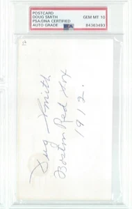 DOUG SMITH, 1912 BOSTON RED SOX W.S. CHAMPS,"DEAD BALL ERA", PSA/DNA GEM MINT 10 - Picture 1 of 1