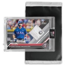 2023 TOPPS NOW WORLD SERIES USED BASE RELIC /99 OR LESS EVAN CARTER CARD 1073 !!