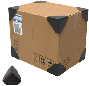 8-80 pièces boîte en carton express garde d'angle protection triangle en plastique emballage - Photo 1/9