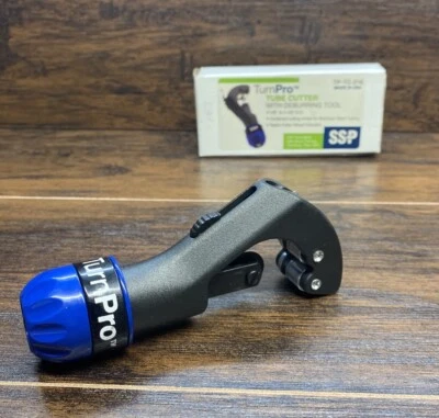 SSP Turn Pro Tube Cutter Tubing Black Blue With Deburring Tool USA Made - New - Image 1 of 4