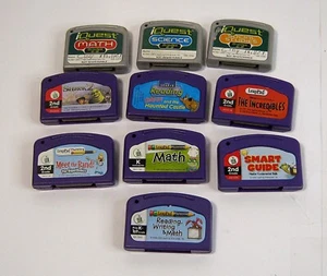 Leap Frog Mixed Lot of 10 Leap Pad Cartridges Shrek Incredibles Scooby-Doo R W M - Picture 1 of 2