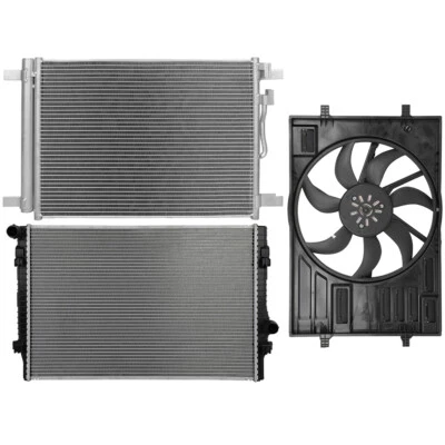 Kit de ventilador condensador radiador eléctrico para Volkswagen GTI 2015 2016-2019 Foto 1 de 4
