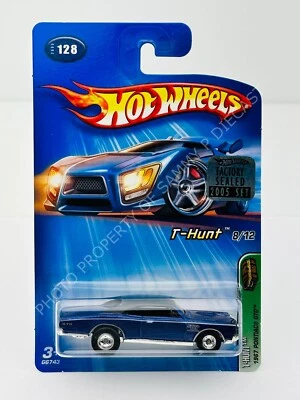 Hot Wheels 2005 Treasure Hunt Series 1967 Pontiac GTO ¡con juego de pegatinas de fábrica!!! Foto 1 de 2
