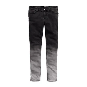 Harley-Davidson Women's Ombre Dip Dye Black Label Slimfit Jeans 96371-16VW - Picture 1 of 1