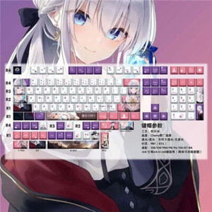 Only Keycap Anime The journey of Elaina Cherry PBT Keycap For Cherry MX Keyboard - Picture 1 of 4