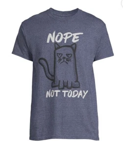 Men's and Big Men's Nope Cat Short Sleeve Graphic Tee - Picture 1 of 5