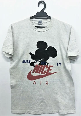 CAMISETA PUNK RAP VINTAGE AÑOS 90 BONITA MICKEY MOUSE TAKING PIL JUST DO IT SWOOSH Foto 1 de 2